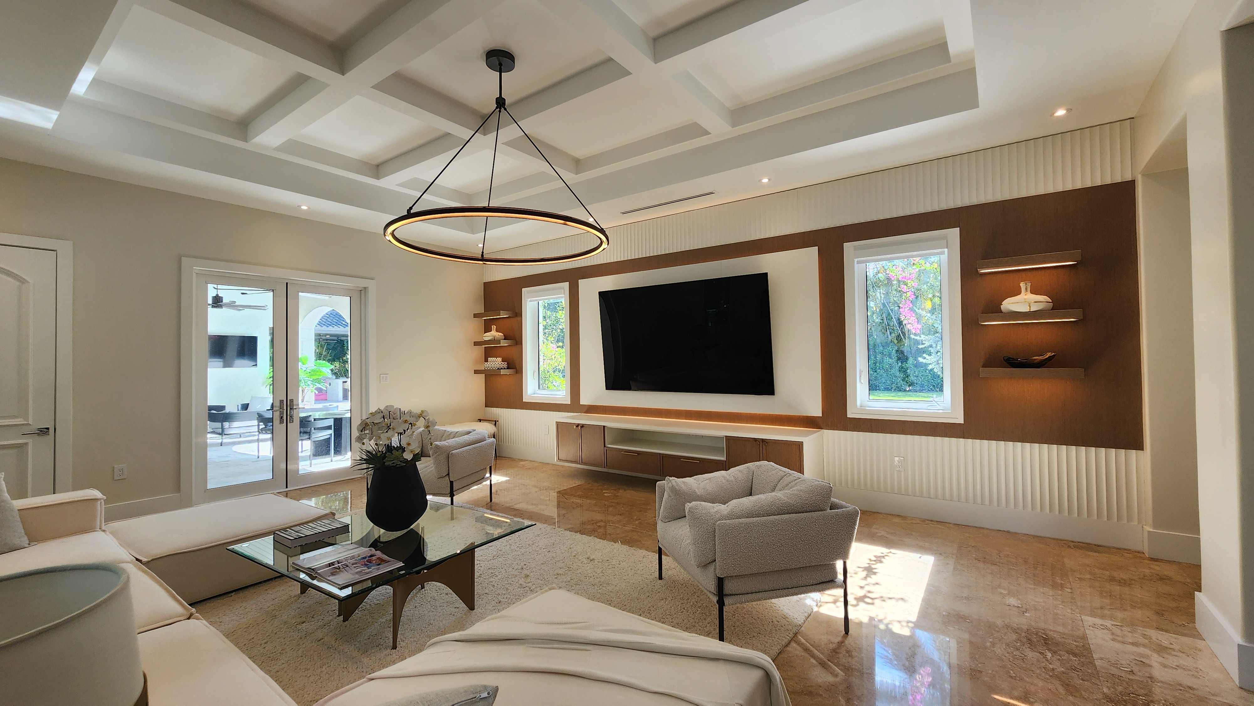 Custom TV wall project by Maxx Designs
